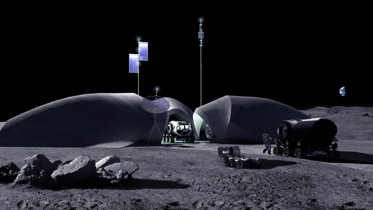 New Regolith Composite Lunar Base Concept Unveiled 3d Printing