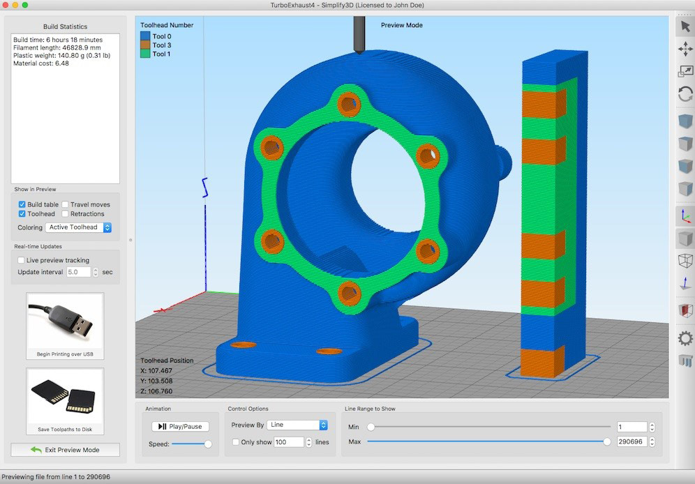 How to 3D print a stl model in Fusion 360 to a custom printer