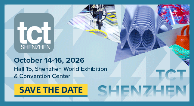 TCT Shenzhen 2026 save the date banner: October 14 to 16, Hall 15, Shenzhen World Exhibition and Convention Center