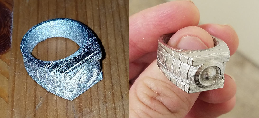 ultrafuse 316L polished ring before after